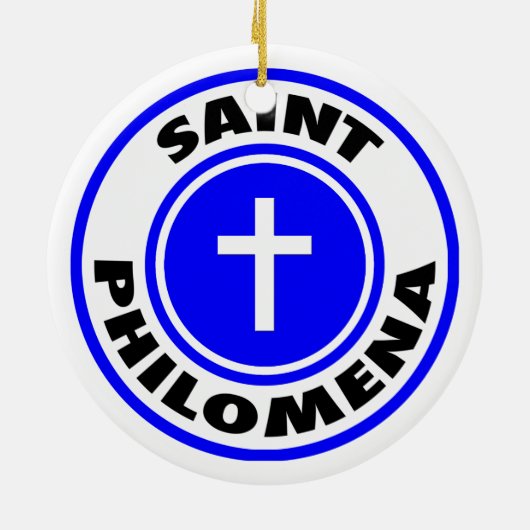 Saint Philomena Keramisch Ornament (Achterkant)