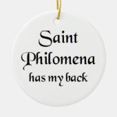 saint philomena keramisch ornament (Voorkant)