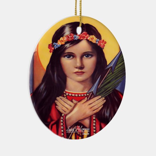 Saint Philomena Keramisch Ornament (Rechts)