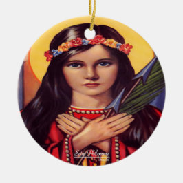 Saint Philomena Keramisch Ornament