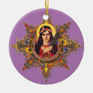 Saint Philomena Keramisch Ornament