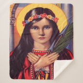 Saint Philomena Sherpa Deken (Voorkant)
