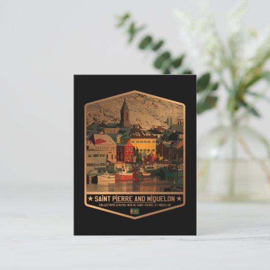 Saint-Pierre en Miquelon Briefkaart (Staand voorkant)