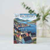 Saint Pierre en Miquelon Briefkaart (Staand voorkant)