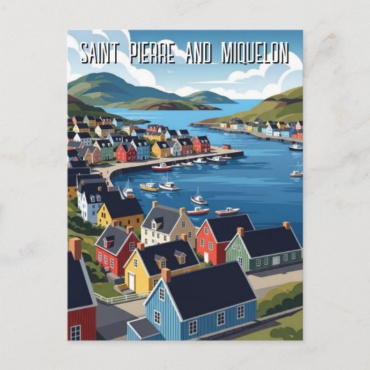 Saint Pierre en Miquelon Briefkaart (Voorkant)