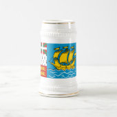 Saint Pierre en Miquelon Flag Bierpul (Center)