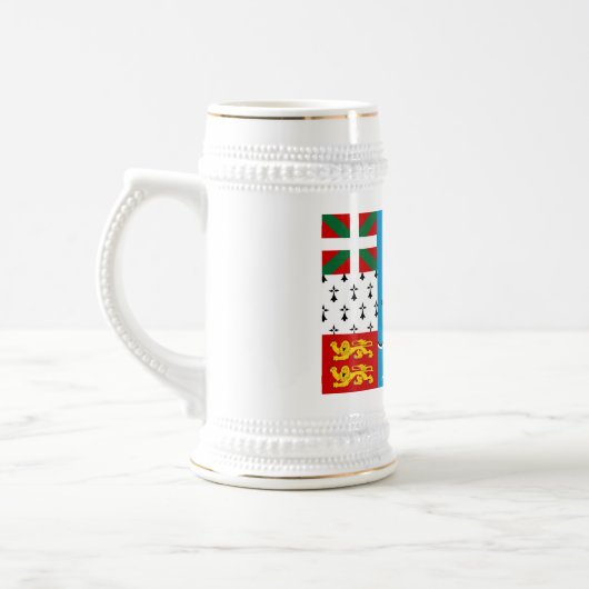 Saint Pierre en Miquelon Flag Bierpul (Links)