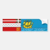 Saint Pierre en Miquelon Flag Bumpersticker (Voorkant)