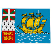 Saint Pierre en Miquelon Flag Groot Cadeauzakje (Voorkant)