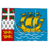 Saint Pierre en Miquelon Flag Groot Cadeauzakje (Achterkant)