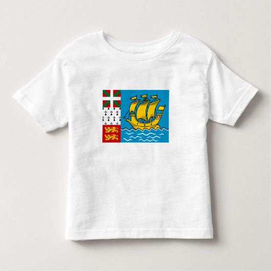 Saint Pierre en Miquelon Flag Kinder Shirts (Voorkant)