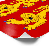 Saint Pierre en Miquelon Flag Perfect Poster (Hoek)