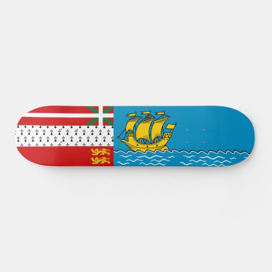Saint Pierre en Miquelon Flag Persoonlijk Skateboard (Horizontaal)