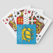 Saint Pierre en Miquelon Flag Pokerkaarten (Achterkant)