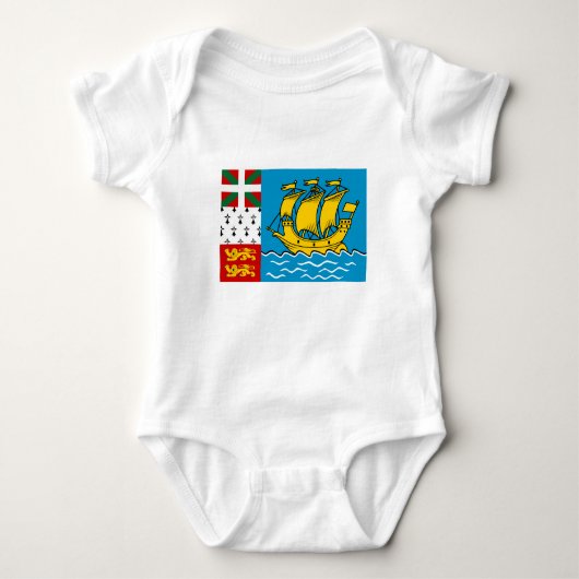 Saint Pierre en Miquelon Flag Romper (Voorkant)
