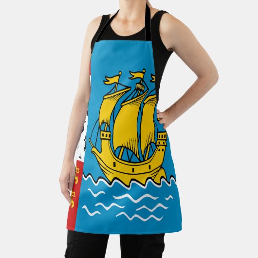 Saint Pierre en Miquelon Flag Schort (Insitu)