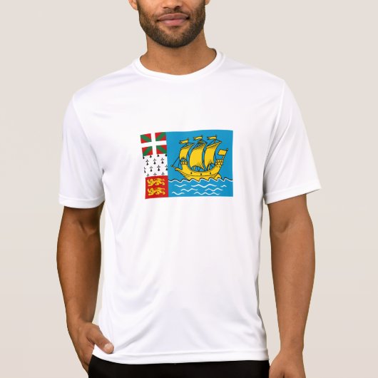Saint Pierre en Miquelon Flag T-shirt (Voorkant)