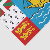 Saint Pierre en Miquelon Flag Tissuepapier (Detail)