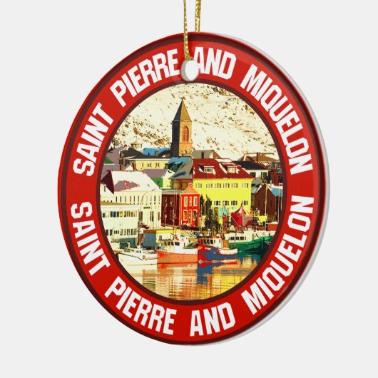 Saint-Pierre en Miquelon Keramisch Ornament (Links)