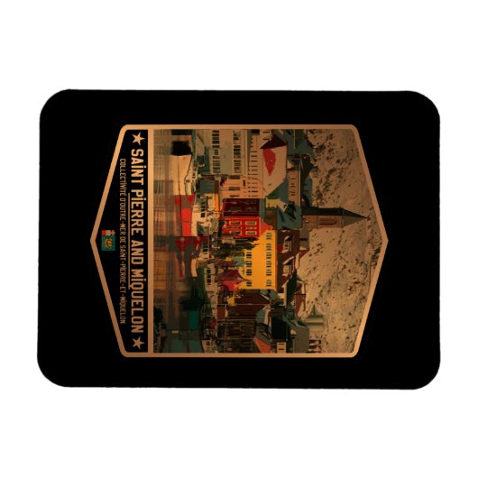 Saint-Pierre en Miquelon Magneet (Horizontaal)