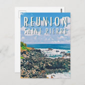 Saint-Pierre Photo Vintage Briefkaart (Voorkant / Achterkant)