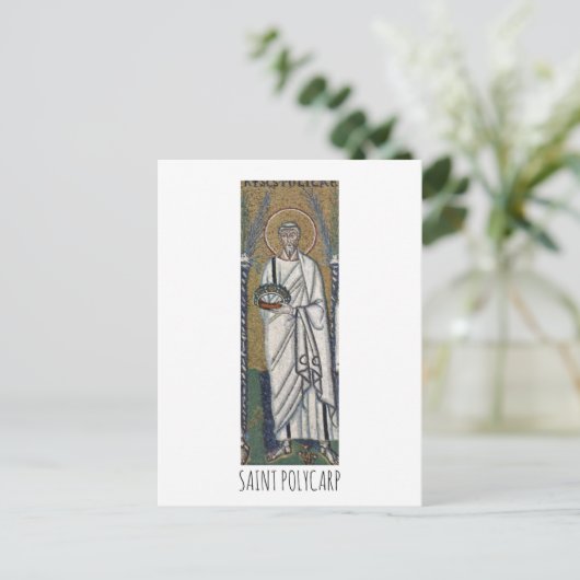 Saint Polycarp Briefkaart (Staand voorkant)
