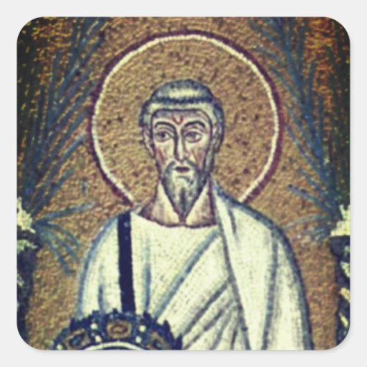 Saint Polycarp Vierkante Sticker (Voorkant)