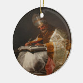 Saint Pope Gregory the Great Keramisch Ornament (Links)