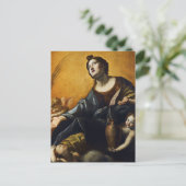 Saint Praxedis door Giovanni Lanfranco Briefkaart (Staand voorkant)