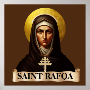 Saint Rafqa, Maronite Nun, 40 x 40 inch Poster