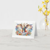 Saint Ralphael-Patron voor genezing/onvruchtbaarhe Kaart (Gele Bloem)