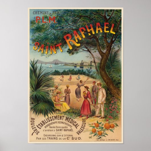 Saint-Raphaël France Vintage Poster 1893 (Voorkant)