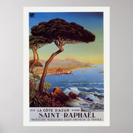 Saint-Raphael Travel Poster (Voorkant)
