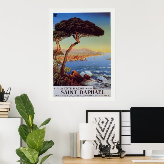 Saint-Raphael Travel Poster (Thuiskantoor)