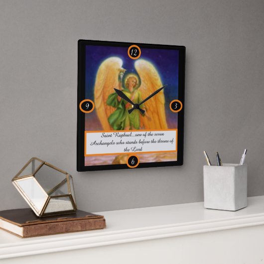 Saint Raphael Vierkante Klok (Kantoor)