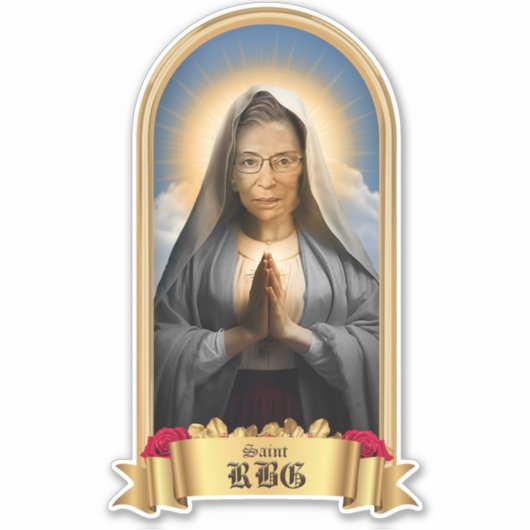 Saint RBG Gebedskaars Sticker (Voorkant)