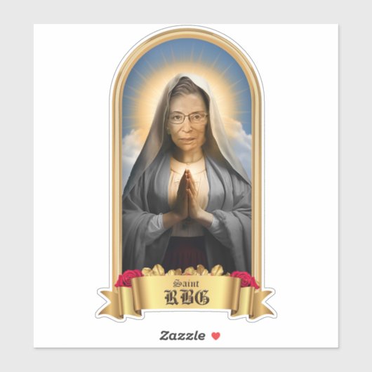 Saint RBG Gebedskaars Sticker (Vel)
