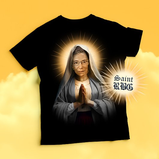 Saint RBG Gebedskaars T-shirt