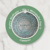 Saint Regis Mountain USGS Benchmark Party Items Bedankjes Labels (Achterkant)