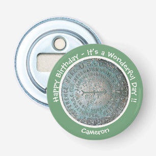 Saint Regis Mountain USGS Benchmark Party Items Button Flesopener