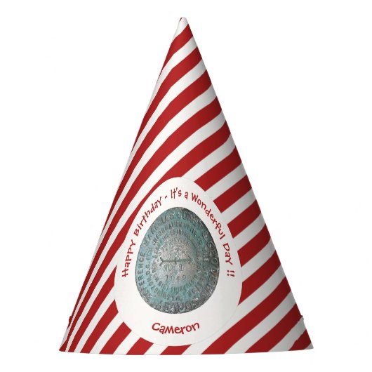 Saint Regis Mountain USGS Benchmark Party Items Feesthoedjes (Voorkant)