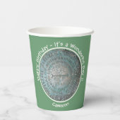 Saint Regis Mountain USGS Benchmark Party Items Papieren Bekers (Achterkant)