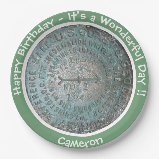 Saint Regis Mountain USGS Benchmark Party Items Papieren Bordje (Voorkant)