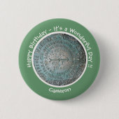 Saint Regis Mountain USGS Benchmark Party Items Ronde Button 5,7 Cm (Voorkant)