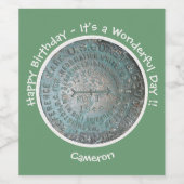 Saint Regis Mountain USGS Benchmark Party Items Wijn Etiket (Enkel label)