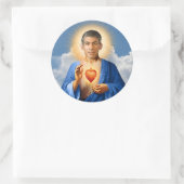 Saint Rishi Sunak Gebedskaars Ronde Sticker (Tas)