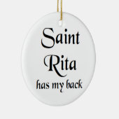 saint rita koffiemok keramisch ornament (Rechts)