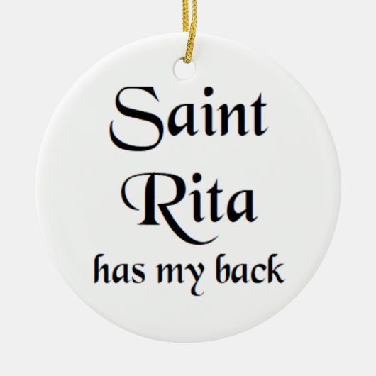 saint rita koffiemok keramisch ornament (Voorkant)