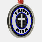 Saint Rita Metalen Ornament (Rechts)