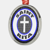 Saint Rita Metalen Ornament (Links)